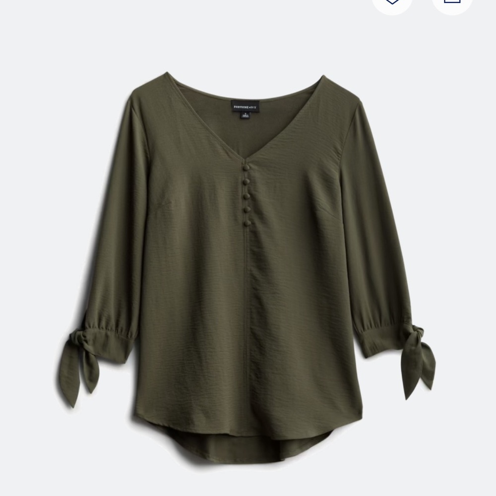 Olive Green Women's Top